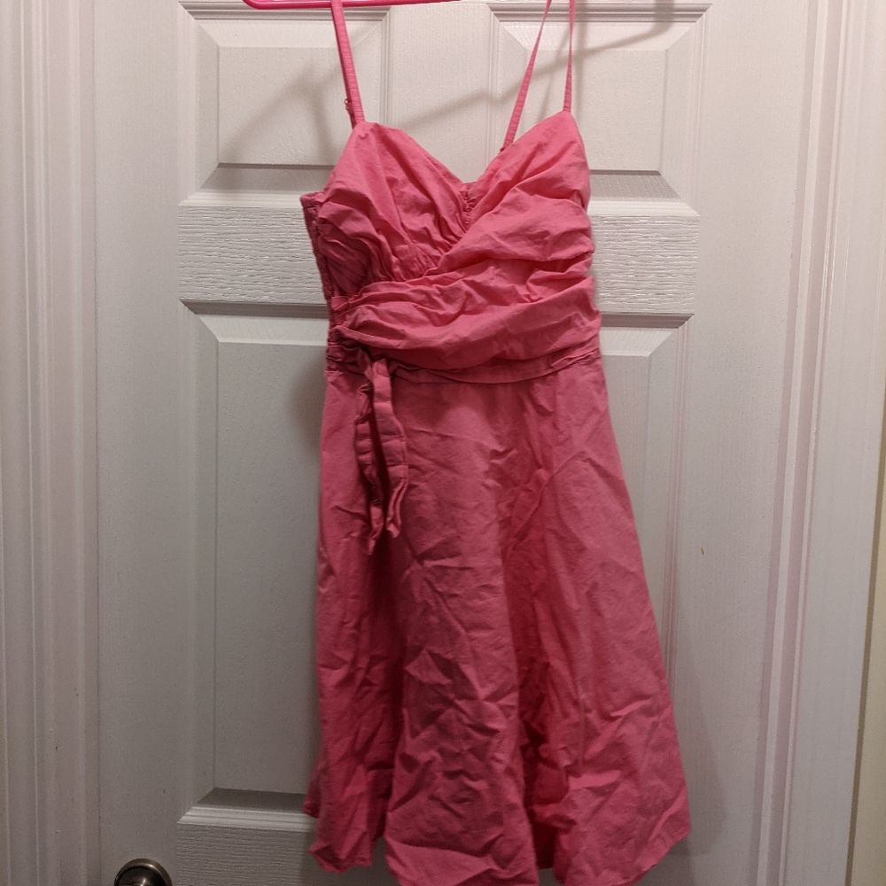 Pink H&M sweetheart neck dress